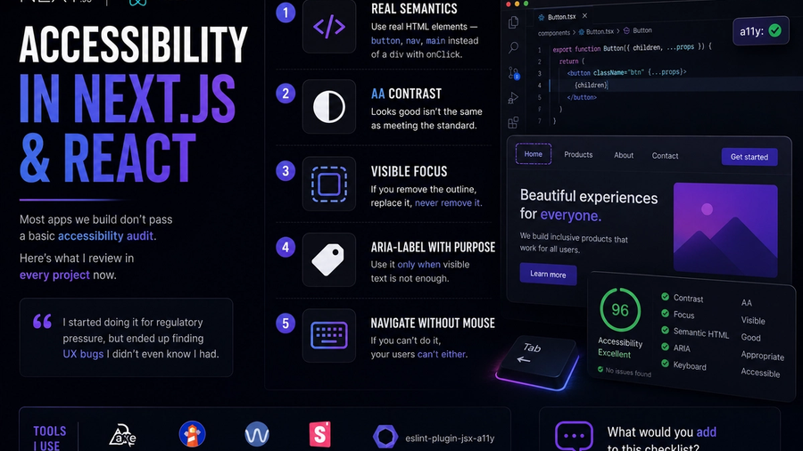 Accessibility in Next.js and React