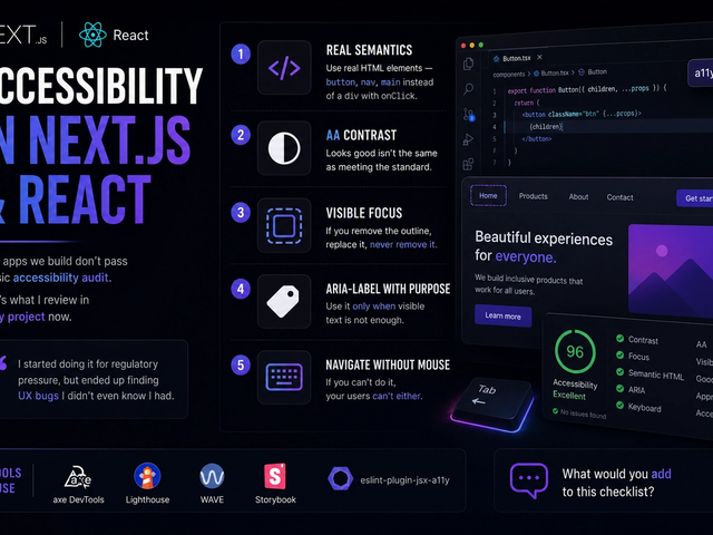 Accessibility in Next.js and React