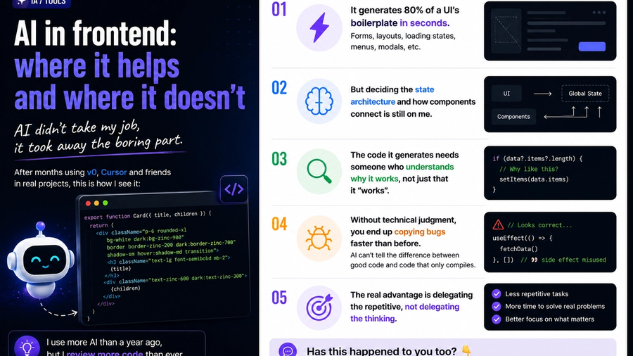 AI in the Frontend: Where It Helps and Where It Doesn't