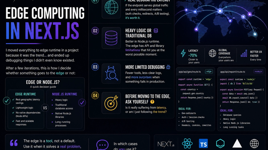 Edge Computing in Next.js: When It's Actually Worth It