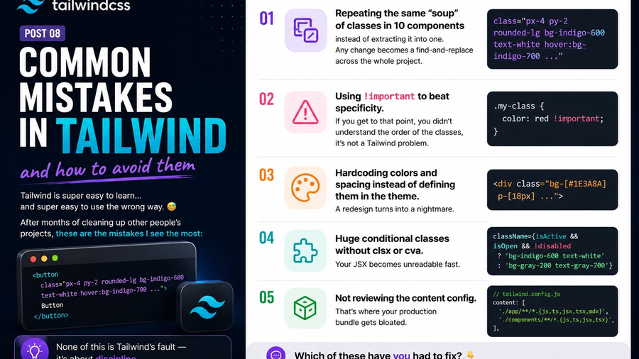 Common Tailwind Mistakes and How to Avoid Them