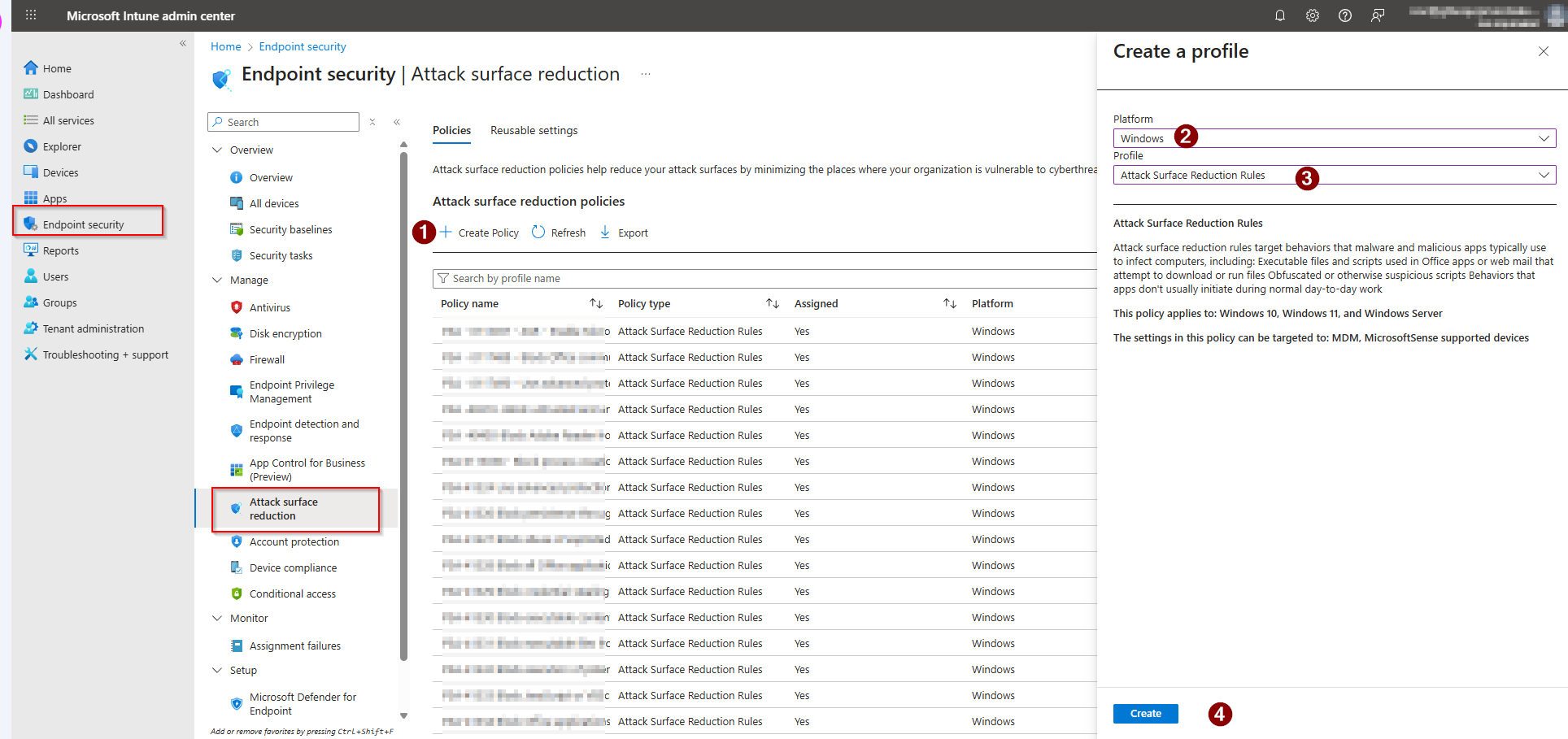 Create Policy Profile