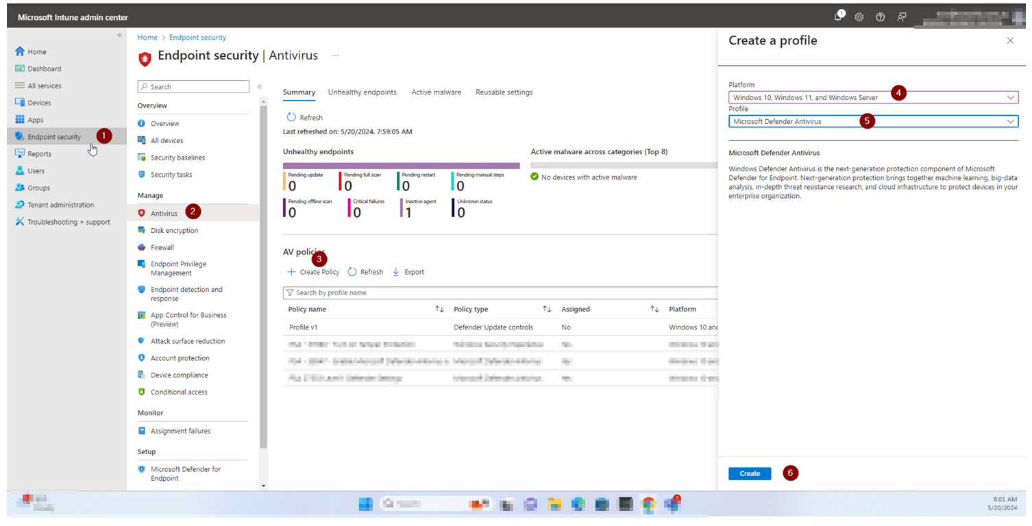Open Microsoft Intune admin center
