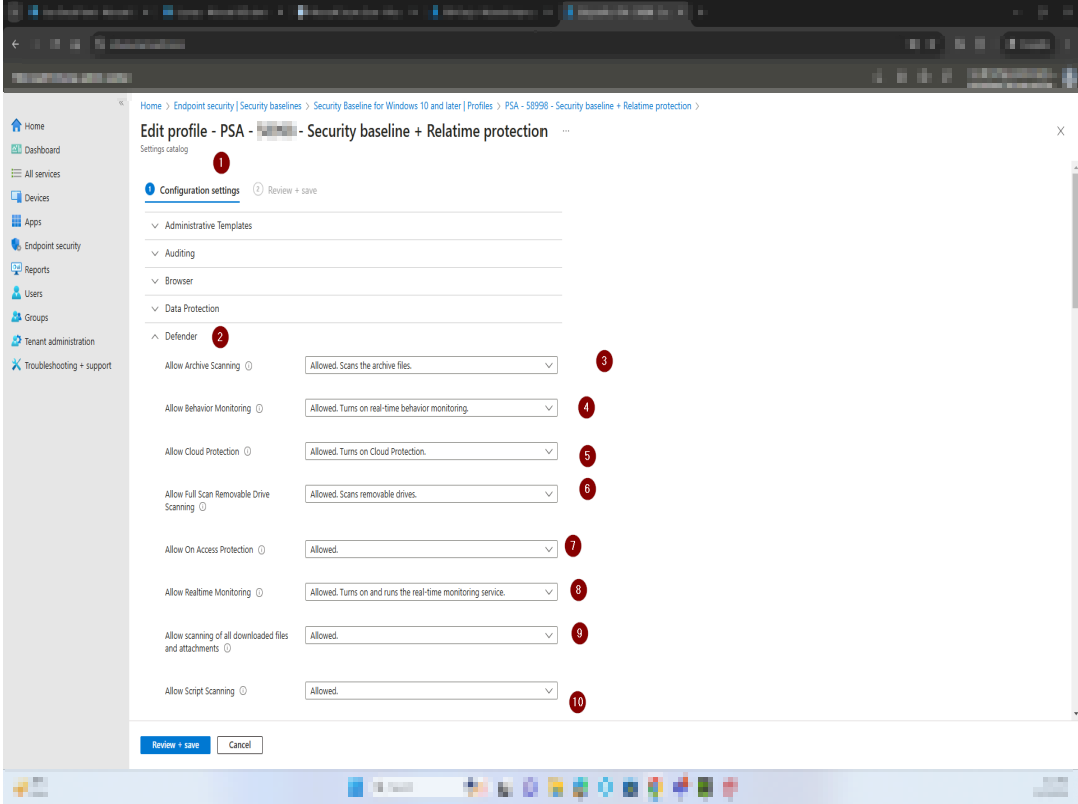 Enable Allow Behavior Monitoring in Configuration settings