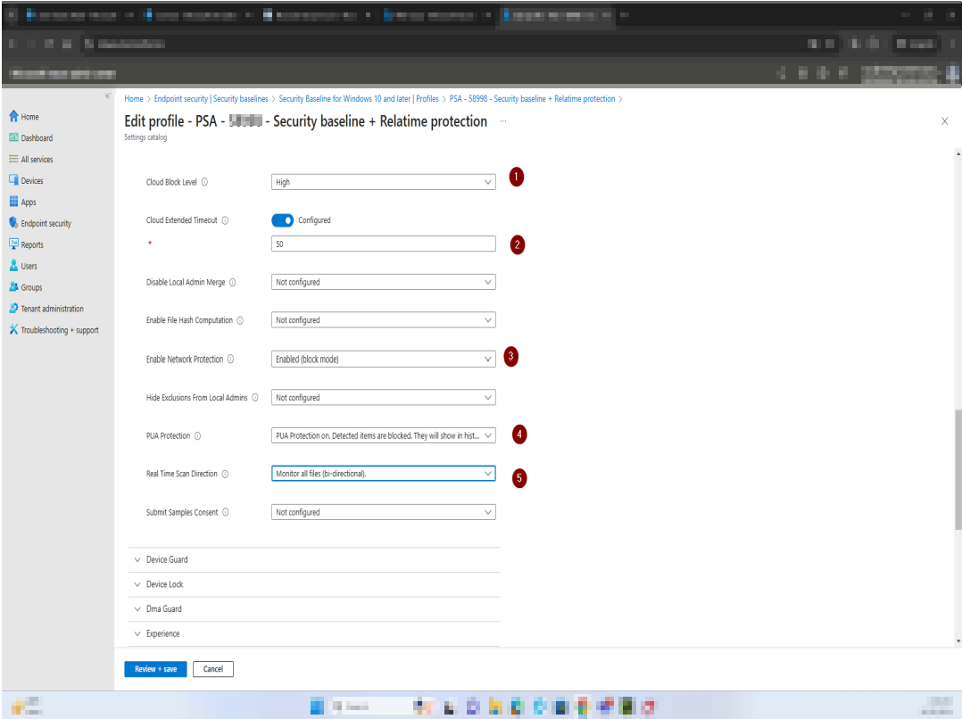 Assign the policy and create
