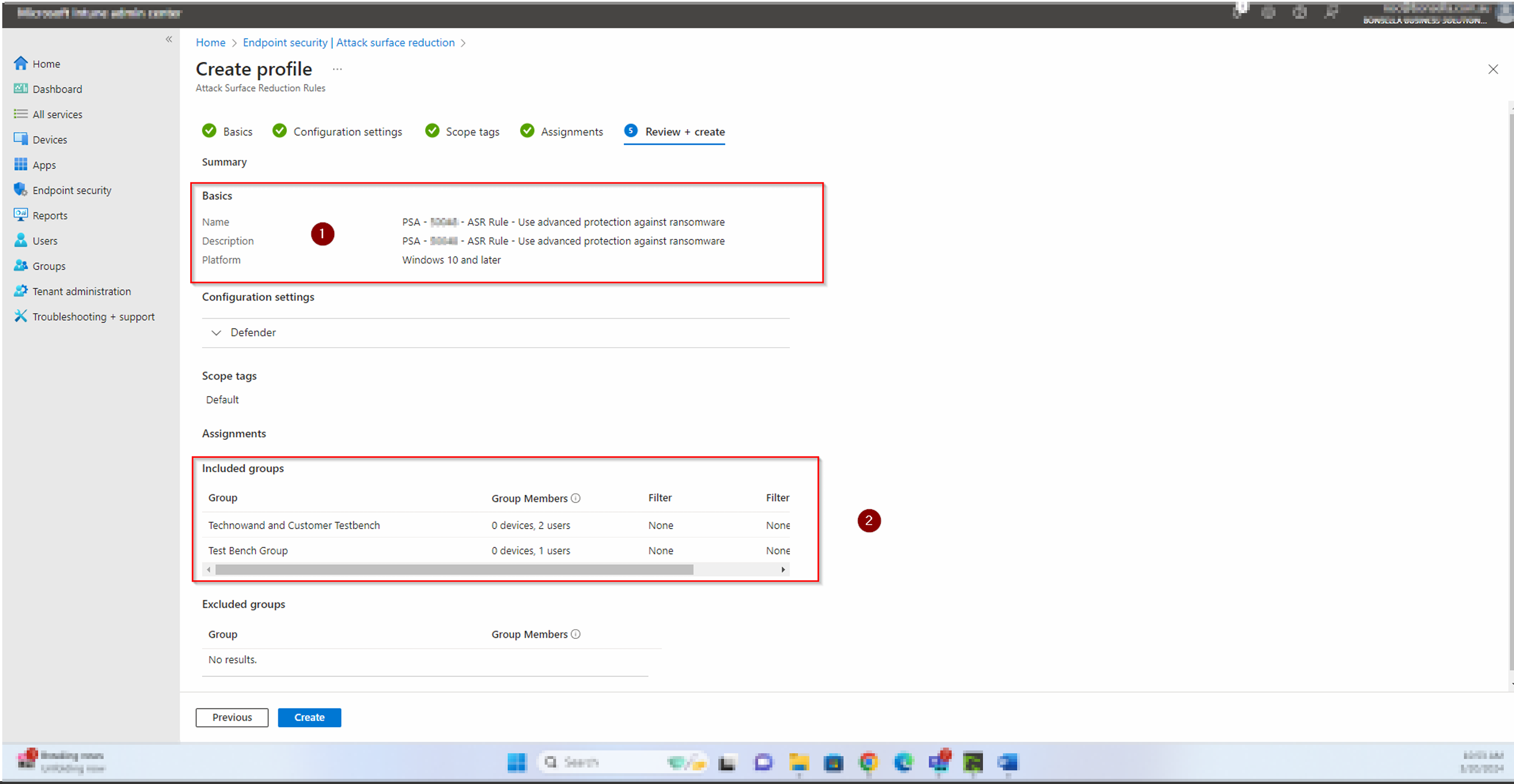Step 6 — Review, Confirm, and Create