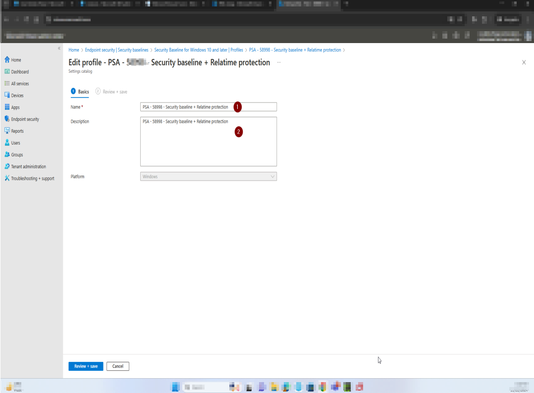 Create a new Defender Antivirus policy for Windows