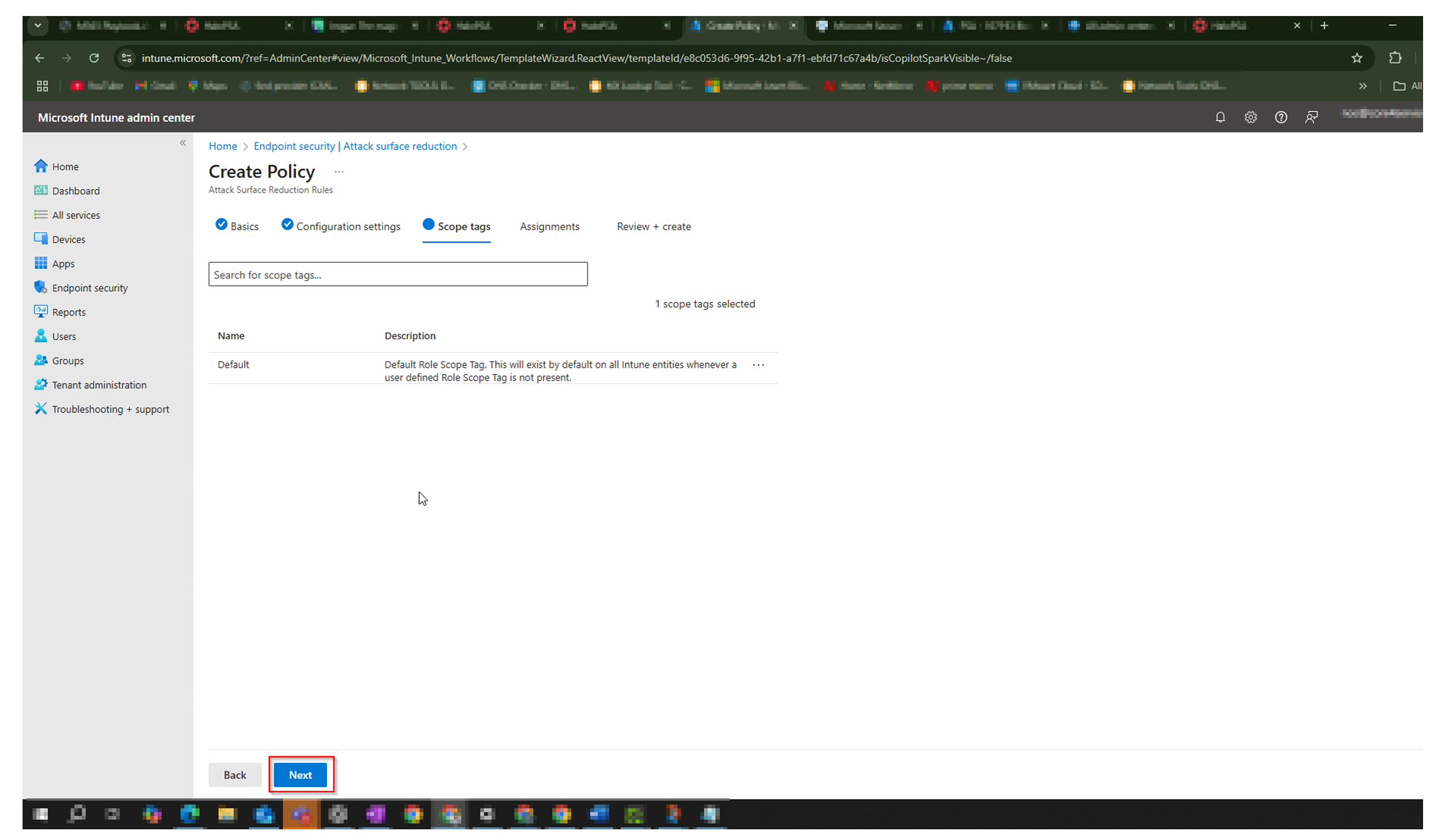 Configure Scope Tags