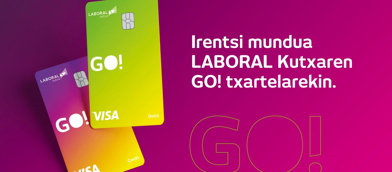 Irentsi mundua LABORAL Kutxako GO! txartelarekin