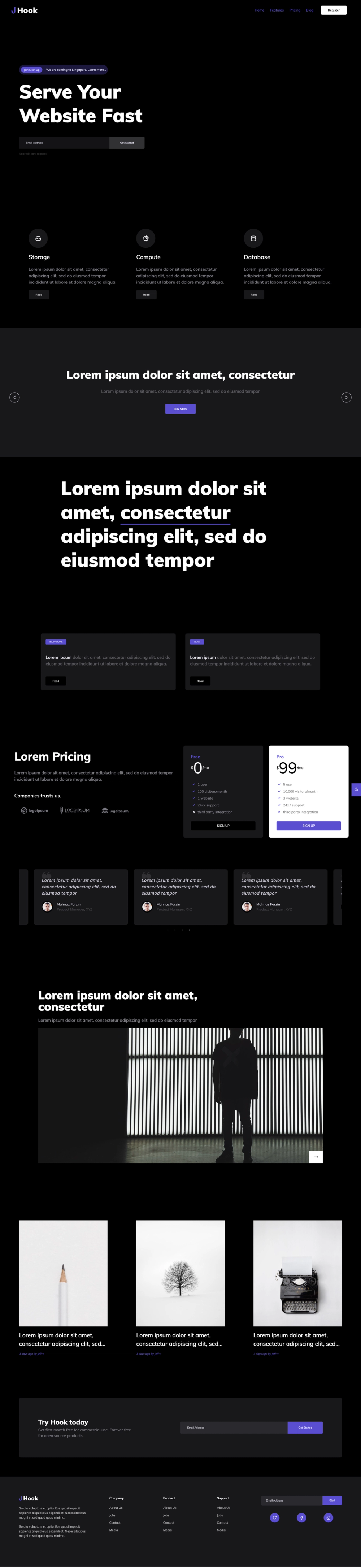 Hook screenshot | ATemplate.com