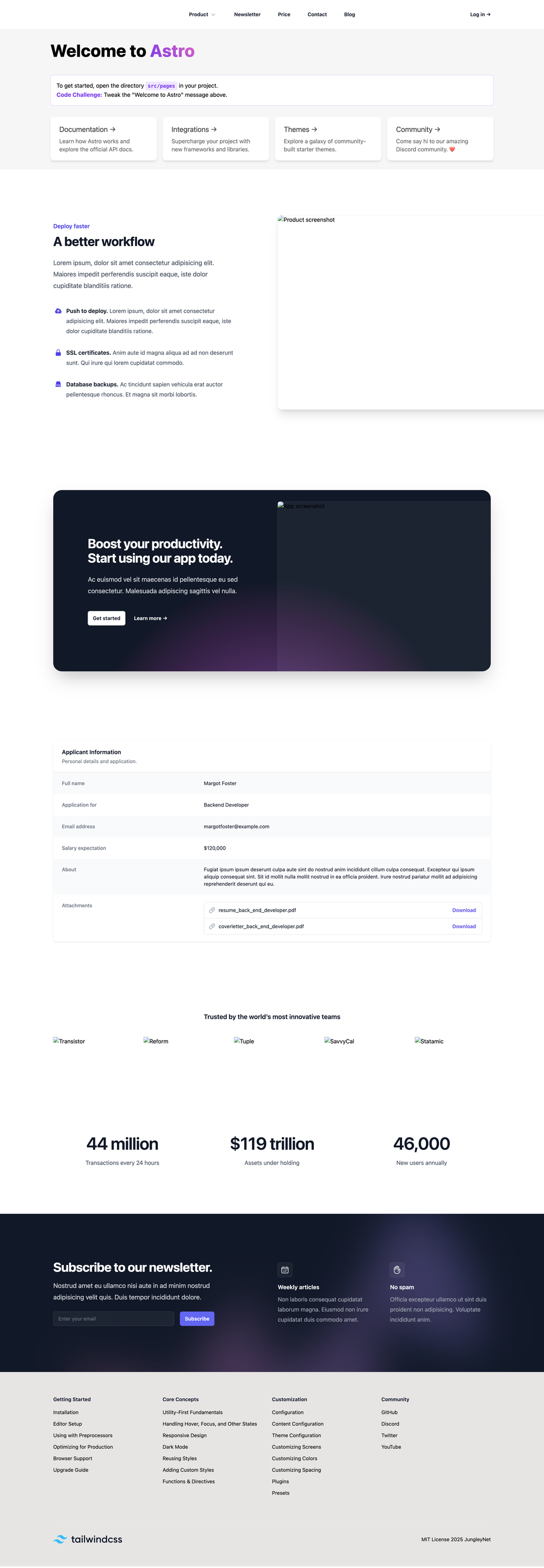 astro-landing-page screenshot | ATemplate.com
