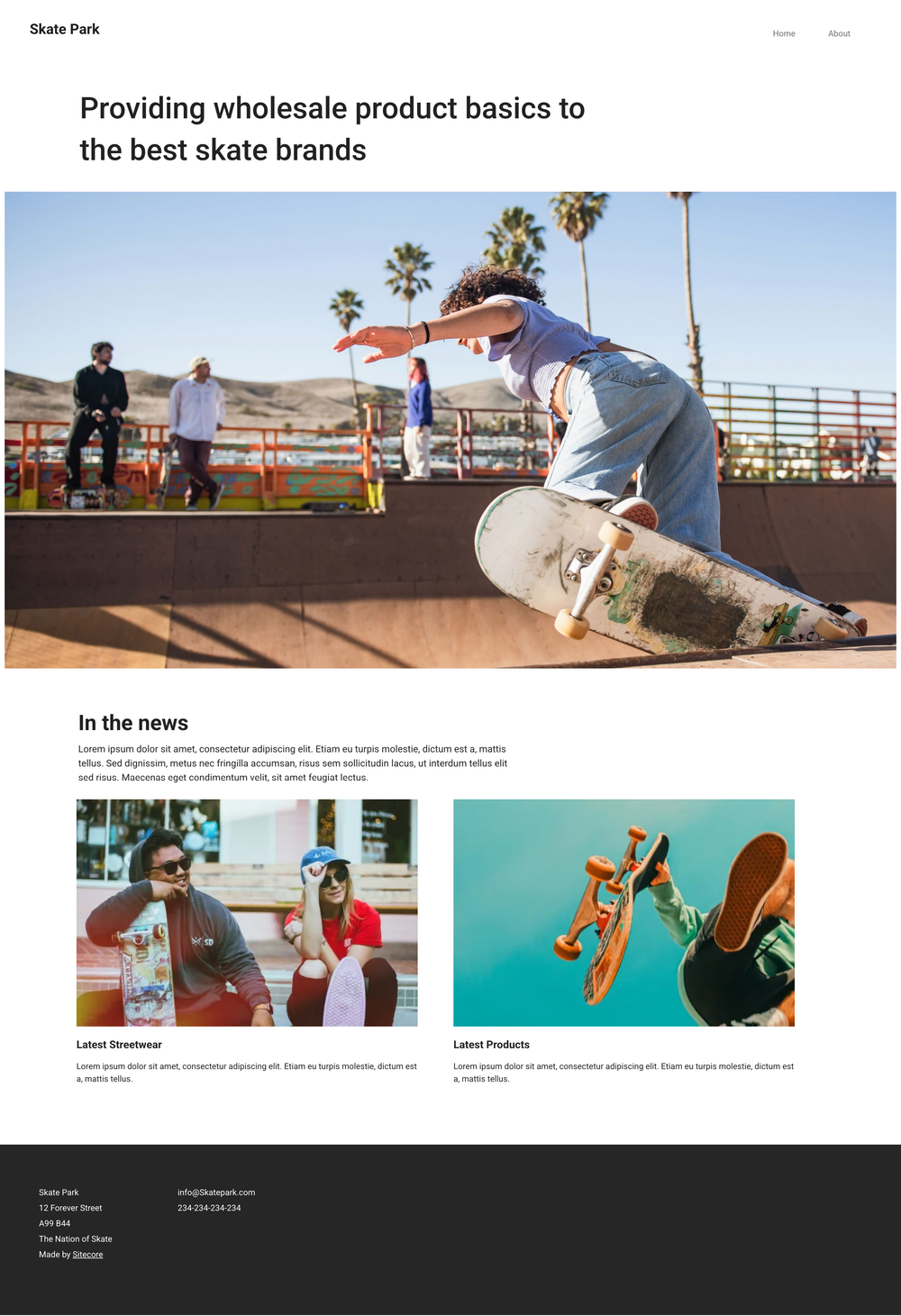 Sitecore Starter screenshot | ATemplate.com