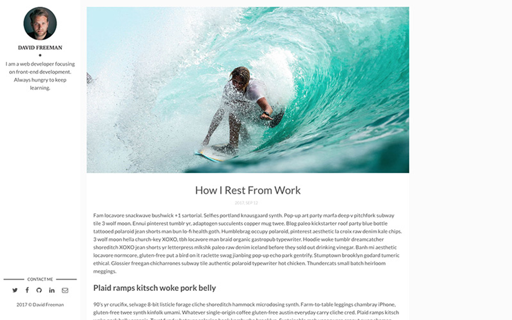 flexible-gatsby screenshot | ATemplate.com
