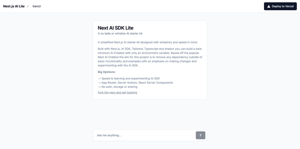Nextjs-ai-lite screenshot | ATemplate.com