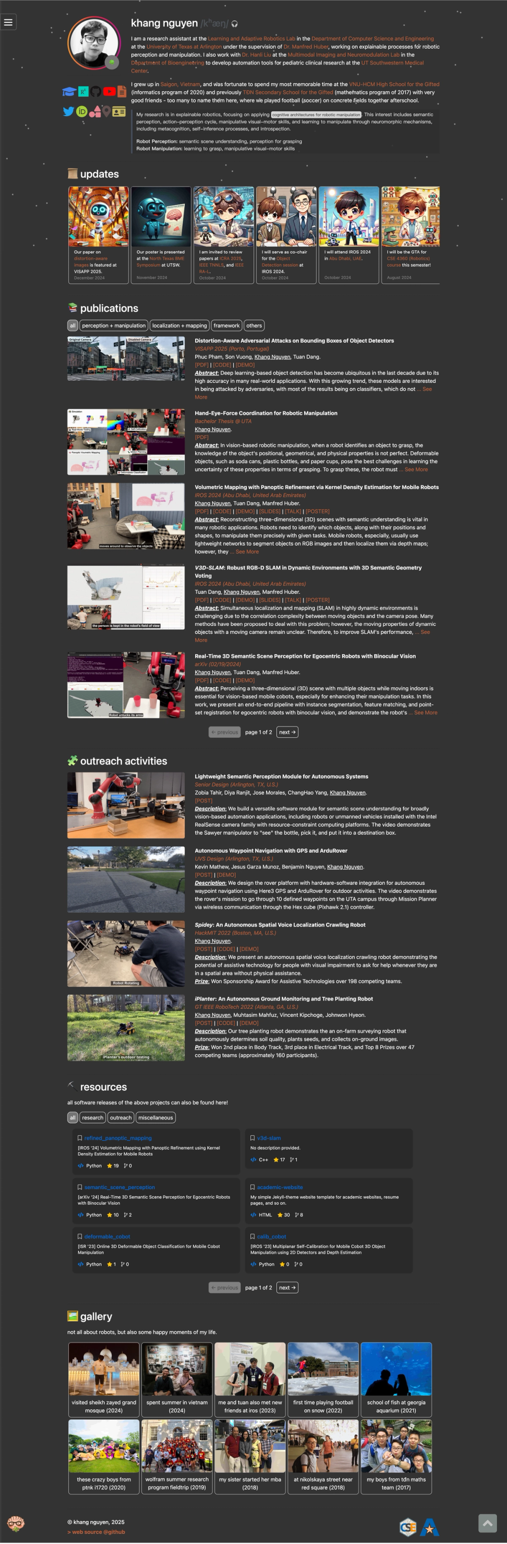 academic-website screenshot | ATemplate.com