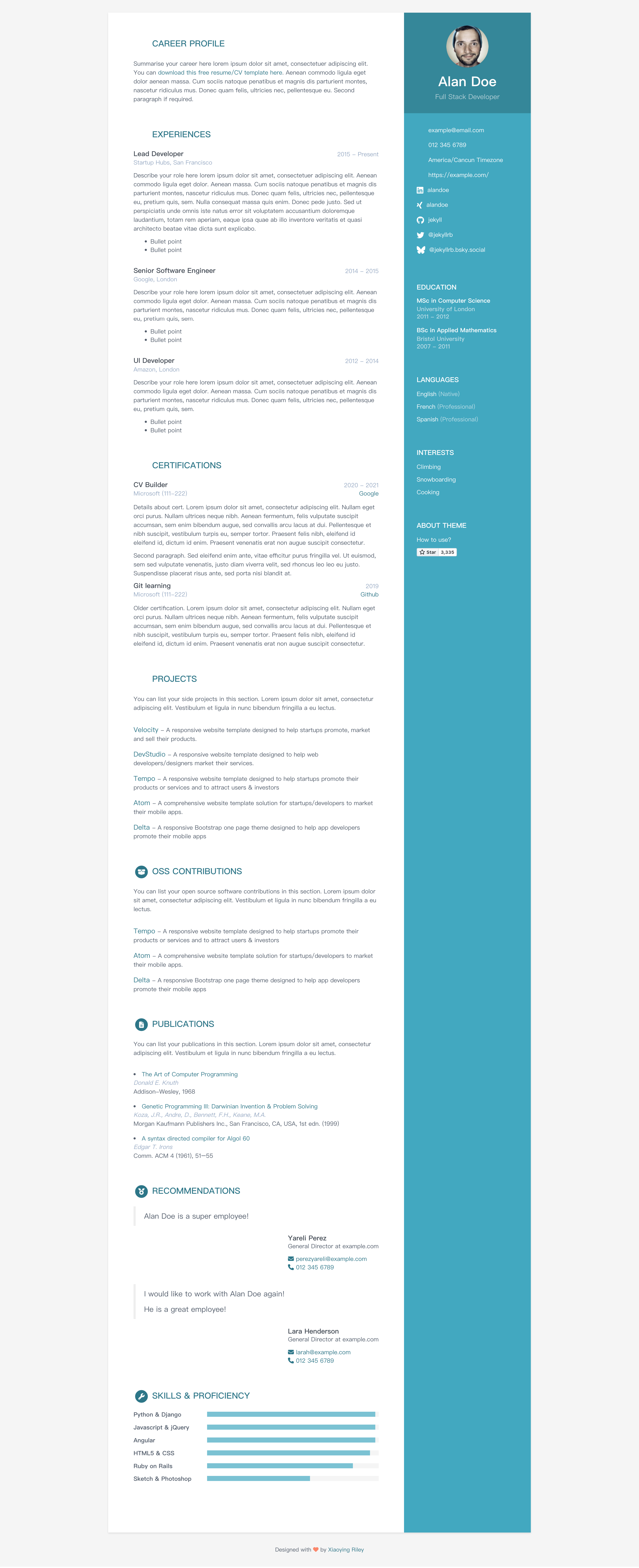 Orbit screenshot | ATemplate.com