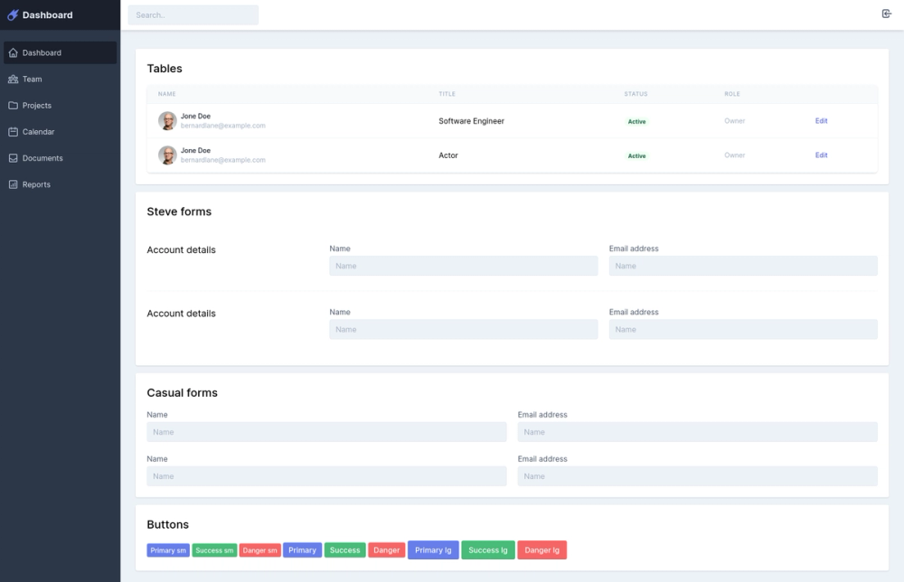 laravel-tailwind-css-dashboard screenshot | ATemplate.com