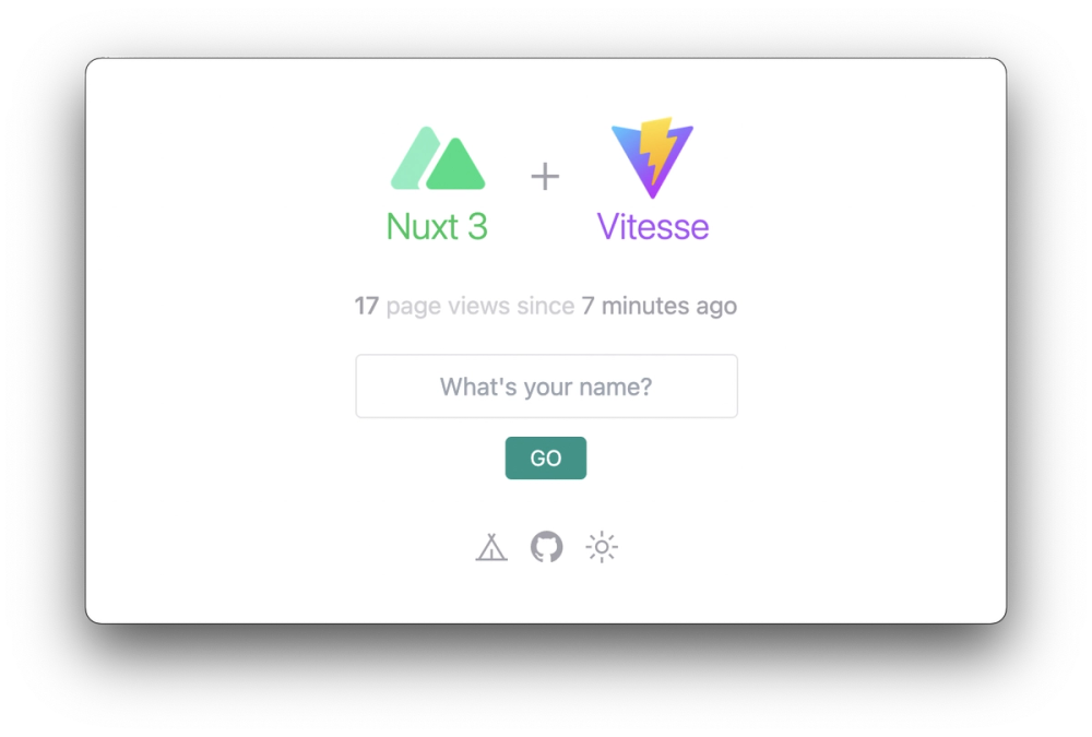vitesse-nuxt screenshot | ATemplate.com