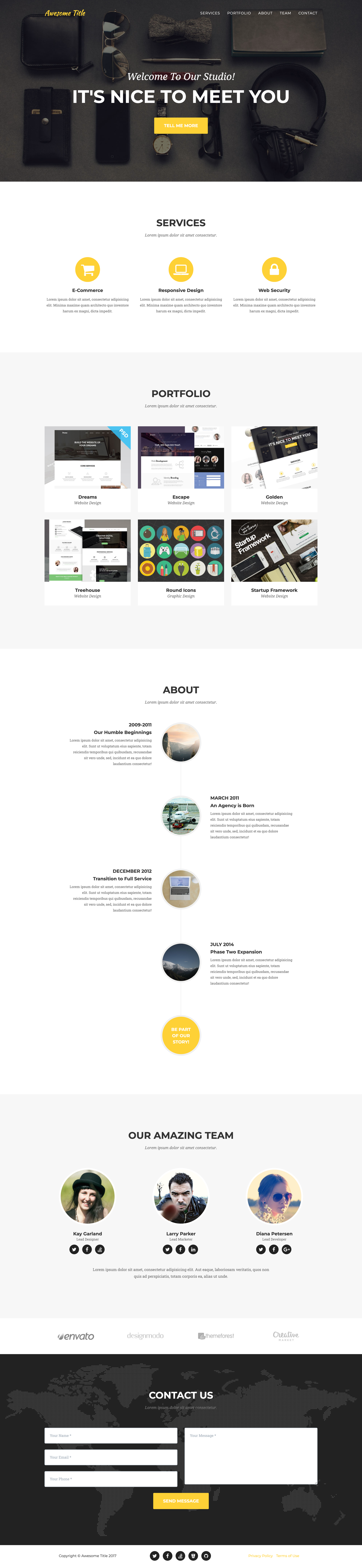 agency-jekyll-theme screenshot | ATemplate.com