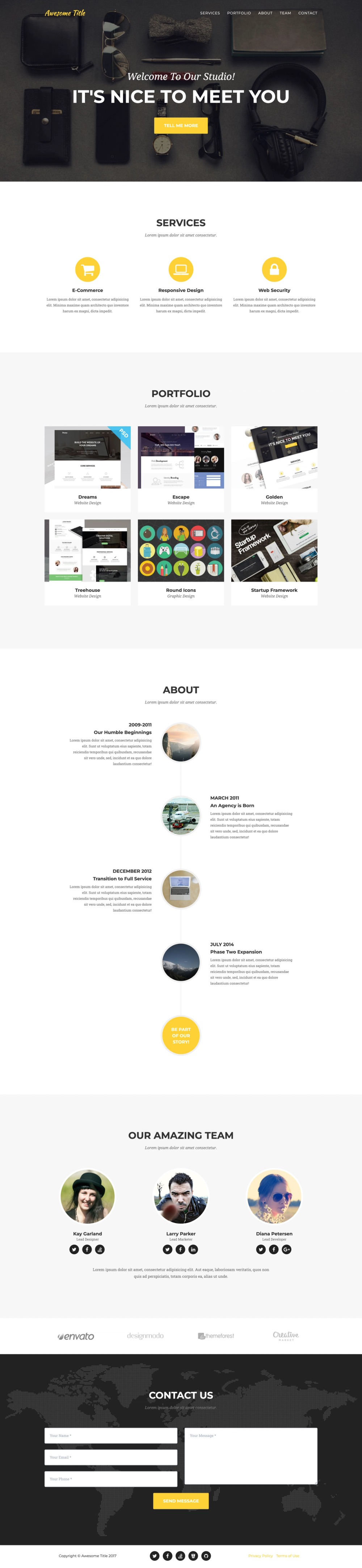 agency-jekyll-theme screenshot | ATemplate.com