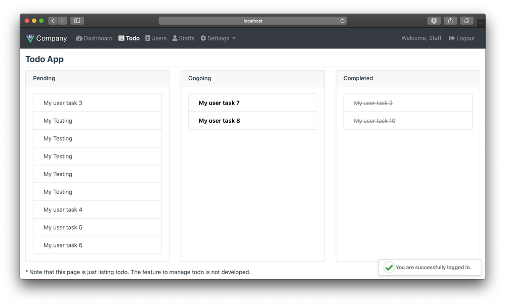 nodejs-vuejs-mysql-boilerplate screenshot | ATemplate.com