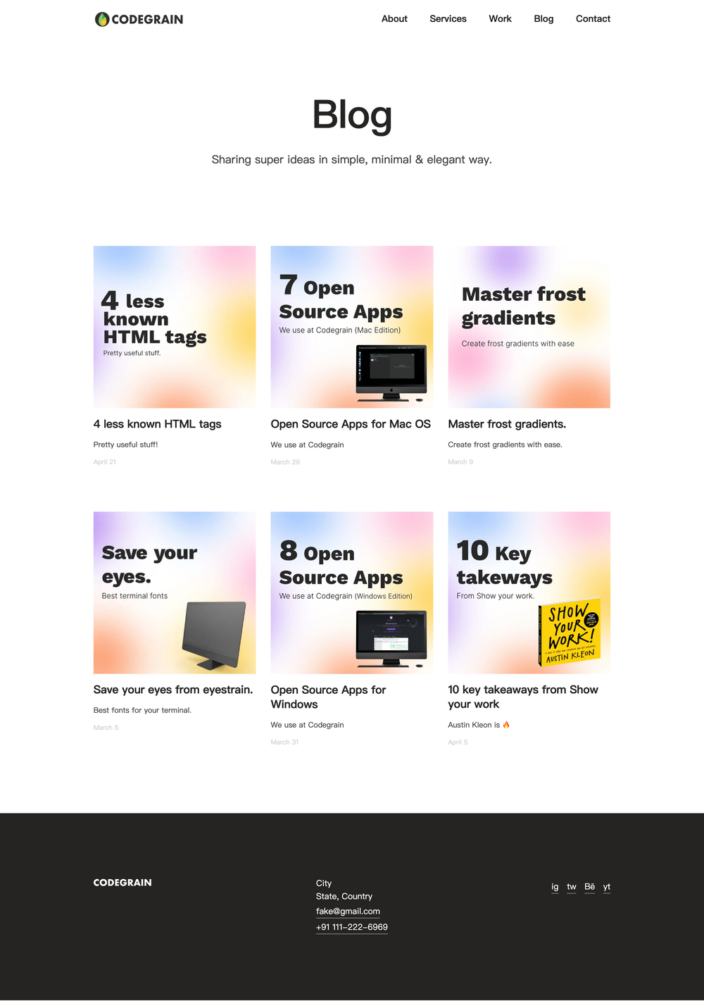 nextjs-blog-page screenshot | ATemplate.com