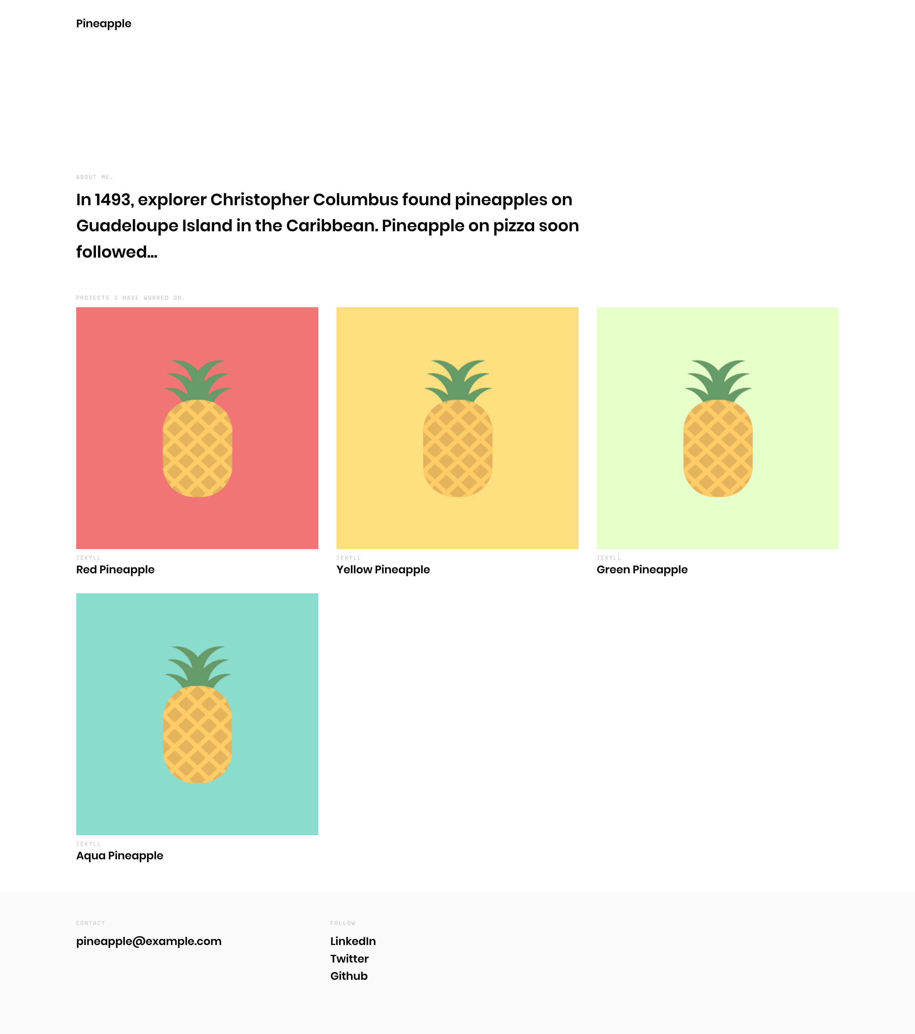 Pineapple screenshot | ATemplate.com