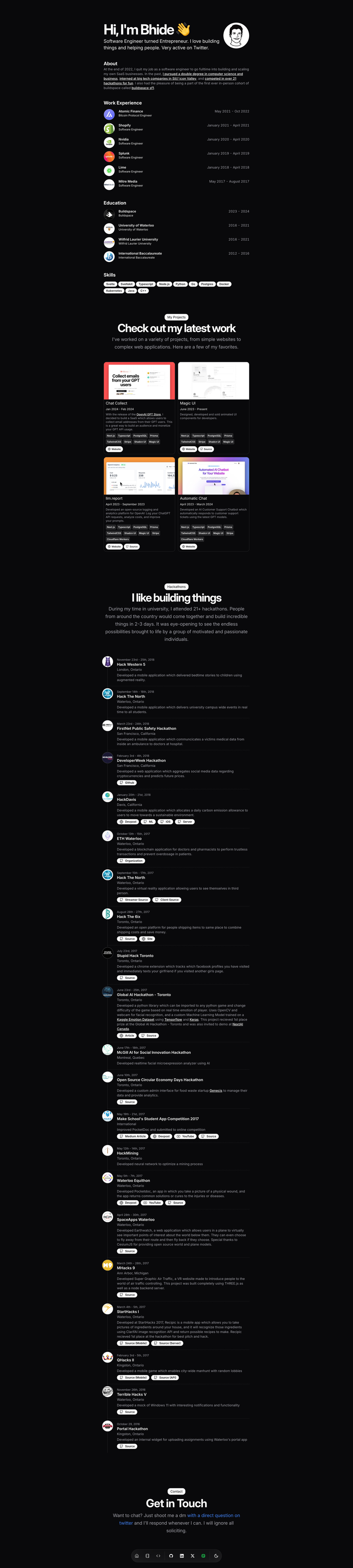 portfolio-template screenshot | ATemplate.com