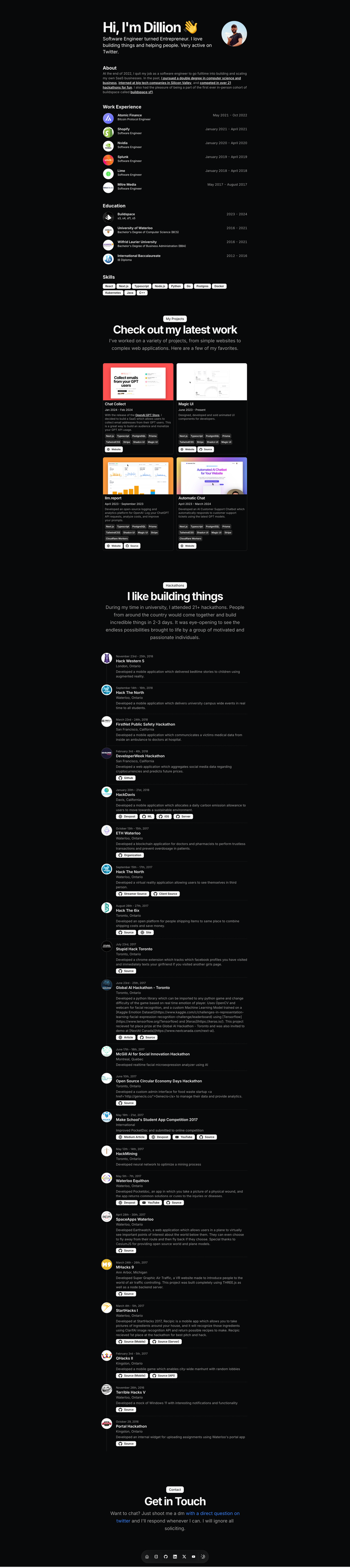 portfolio screenshot | ATemplate.com