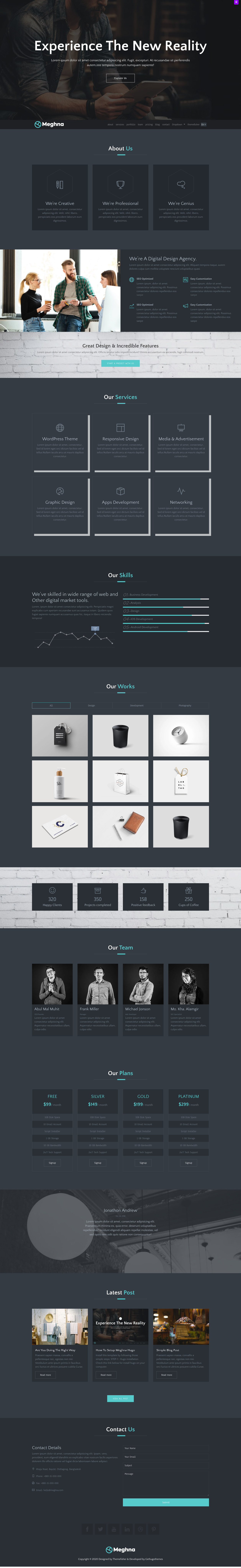 meghna-hugo screenshot | ATemplate.com