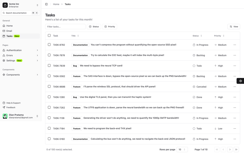 nuxt-shadcn-dashboard screenshot | ATemplate.com