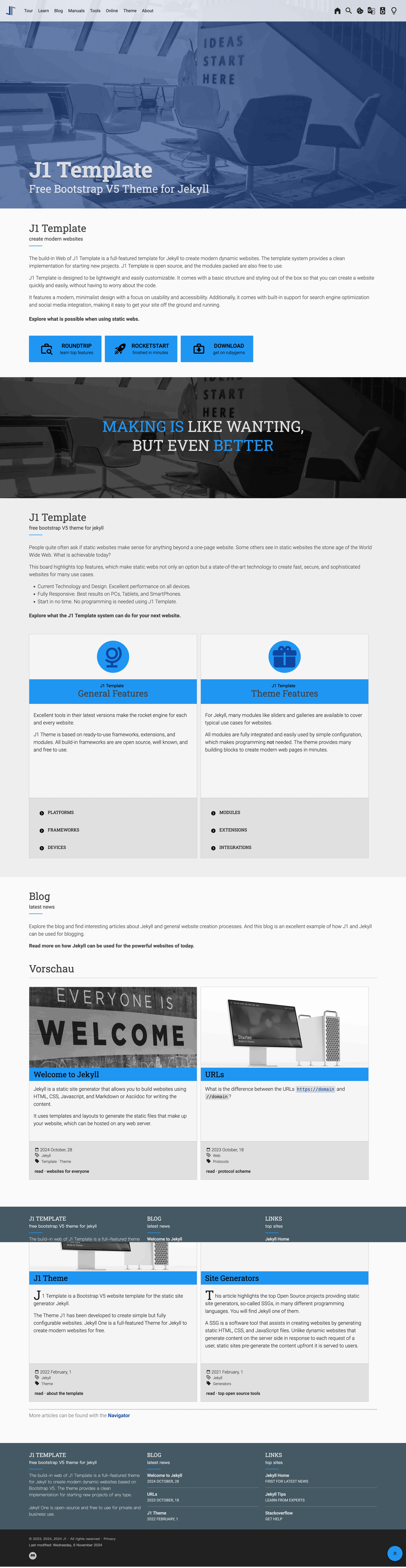 j1-template-starter screenshot | ATemplate.com