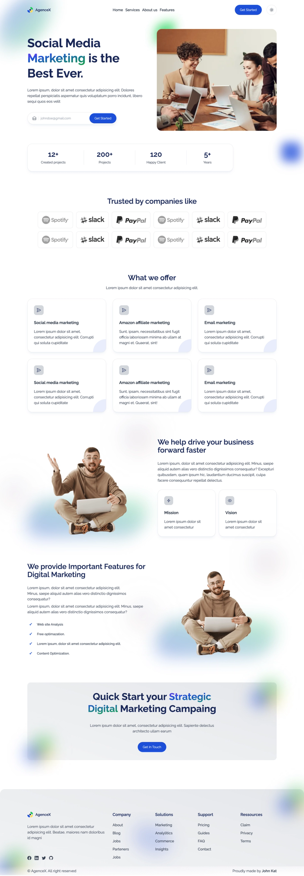 agency-landing-page-Astrojs screenshot | ATemplate.com
