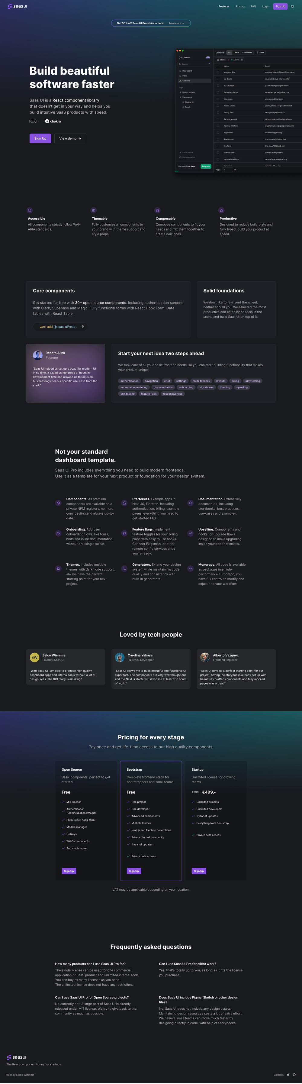 saas-ui-nextjs-landing-page screenshot | ATemplate.com