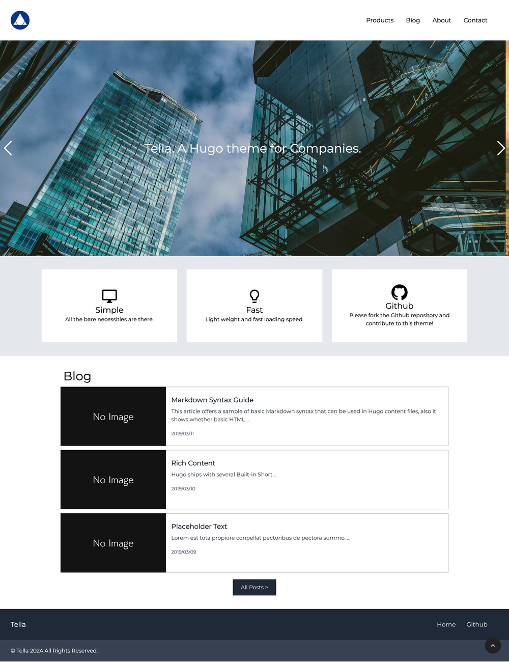 Tella screenshot | ATemplate.com