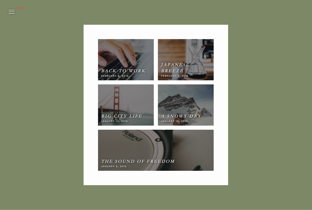 Travelogue screenshot | ATemplate.com