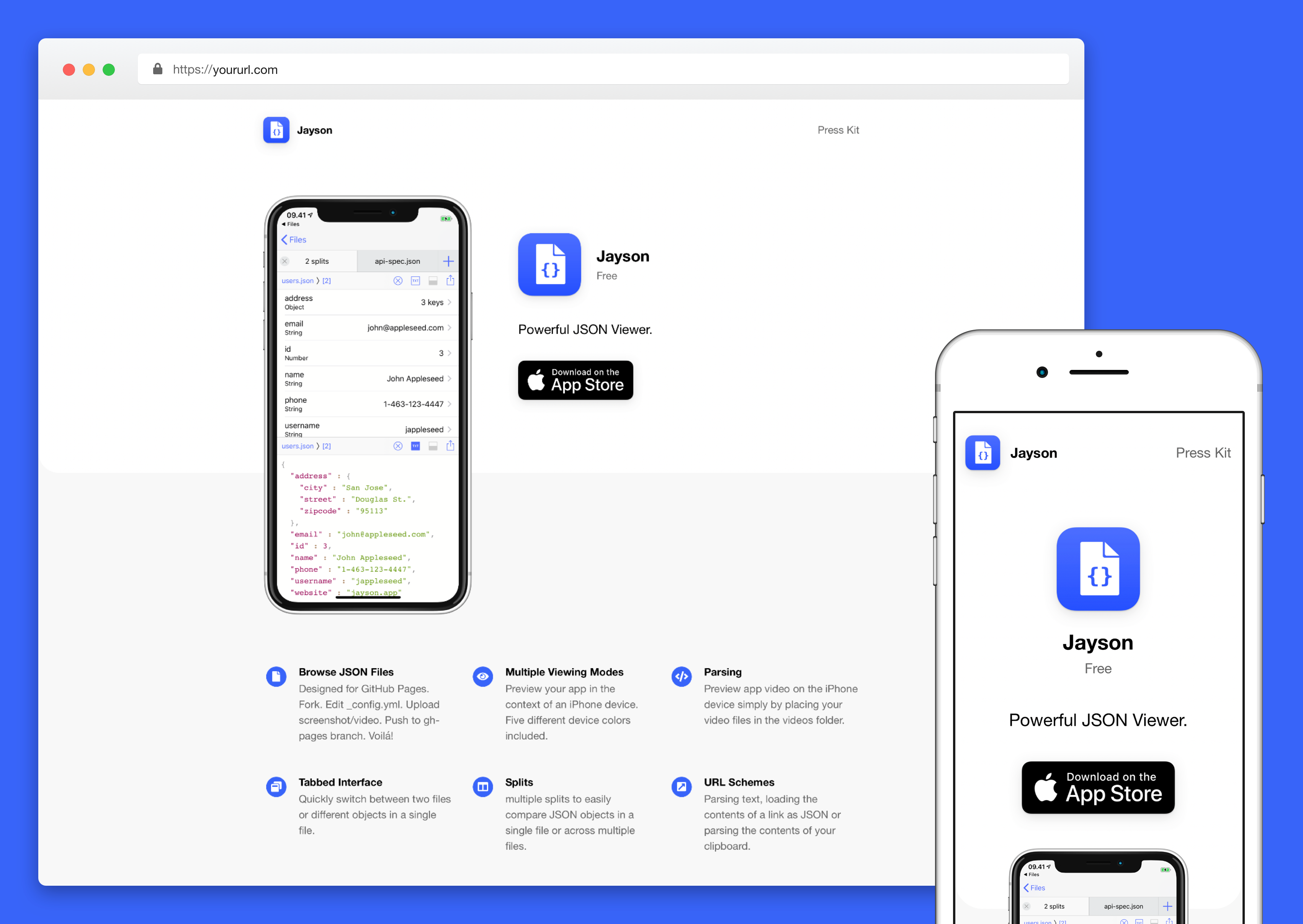 automatic-gatsbyjs-landing-page screenshot | ATemplate.com