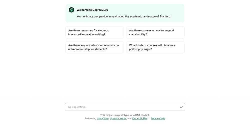 DegreeGuru screenshot | ATemplate.com