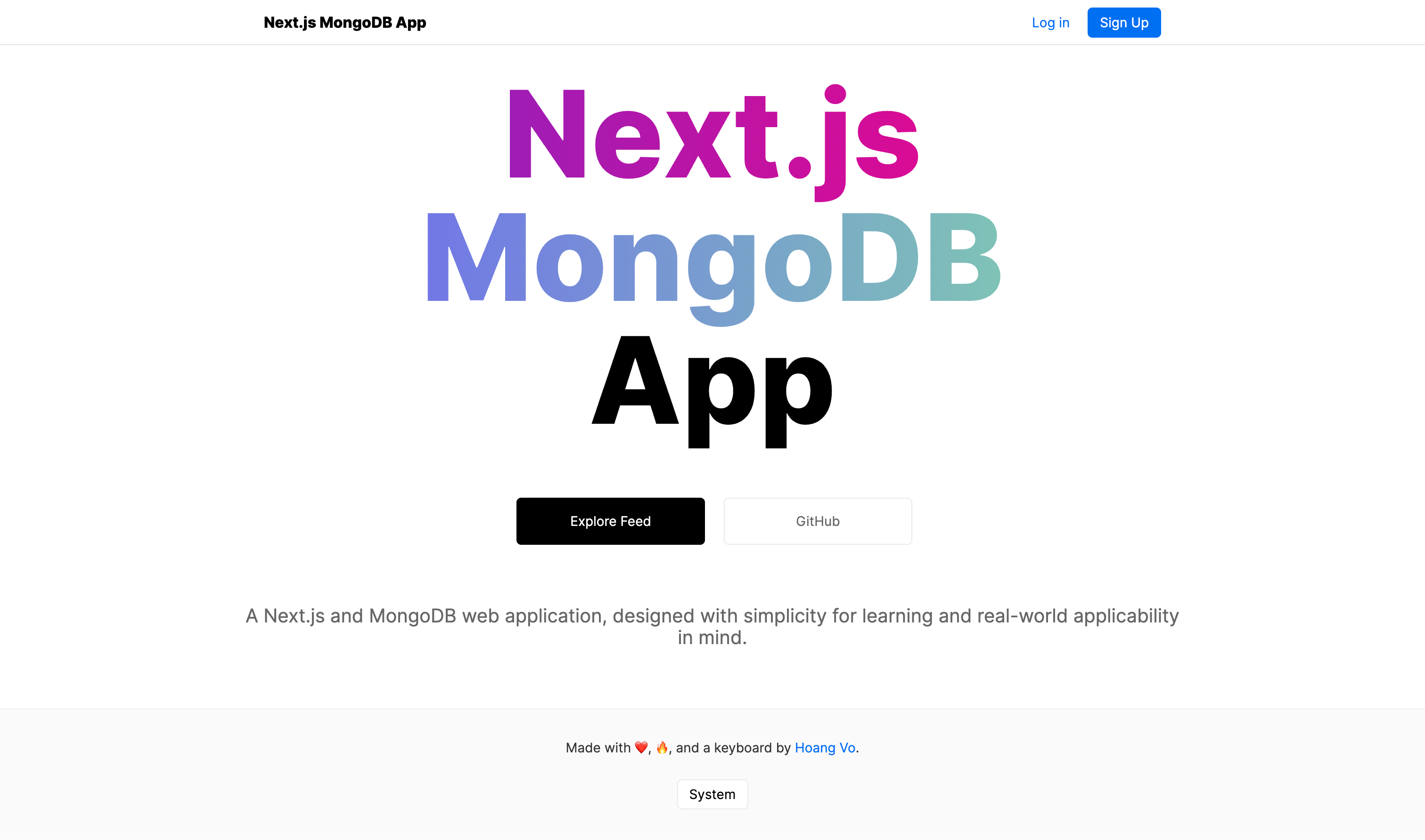 nextjs-mongodb-app screenshot | ATemplate.com