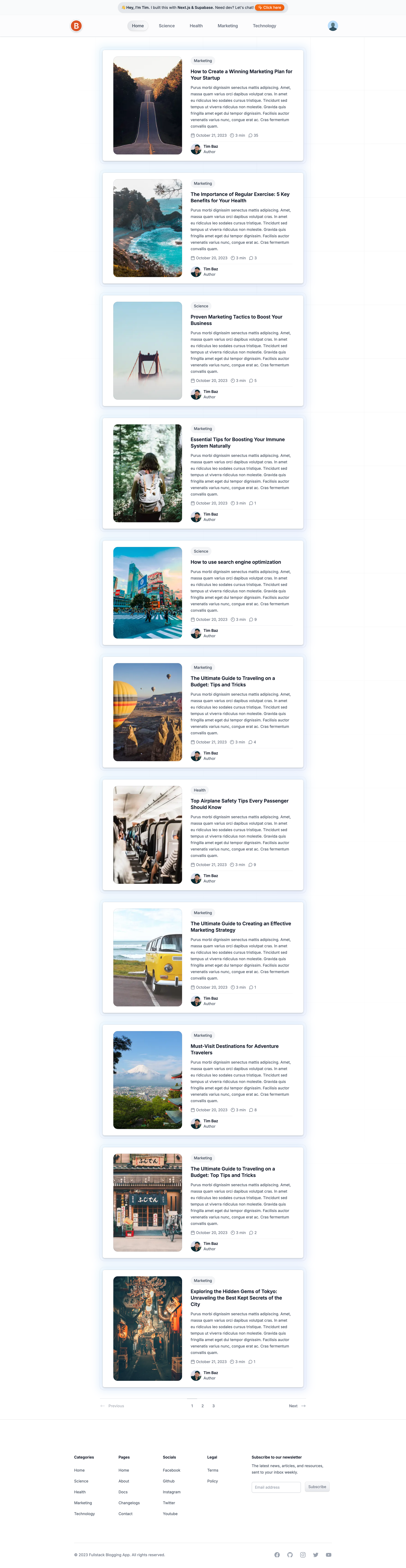Next.js-Blog-App screenshot | ATemplate.com