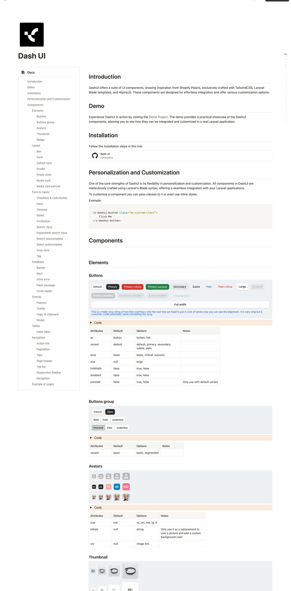 DashUI screenshot | ATemplate.com