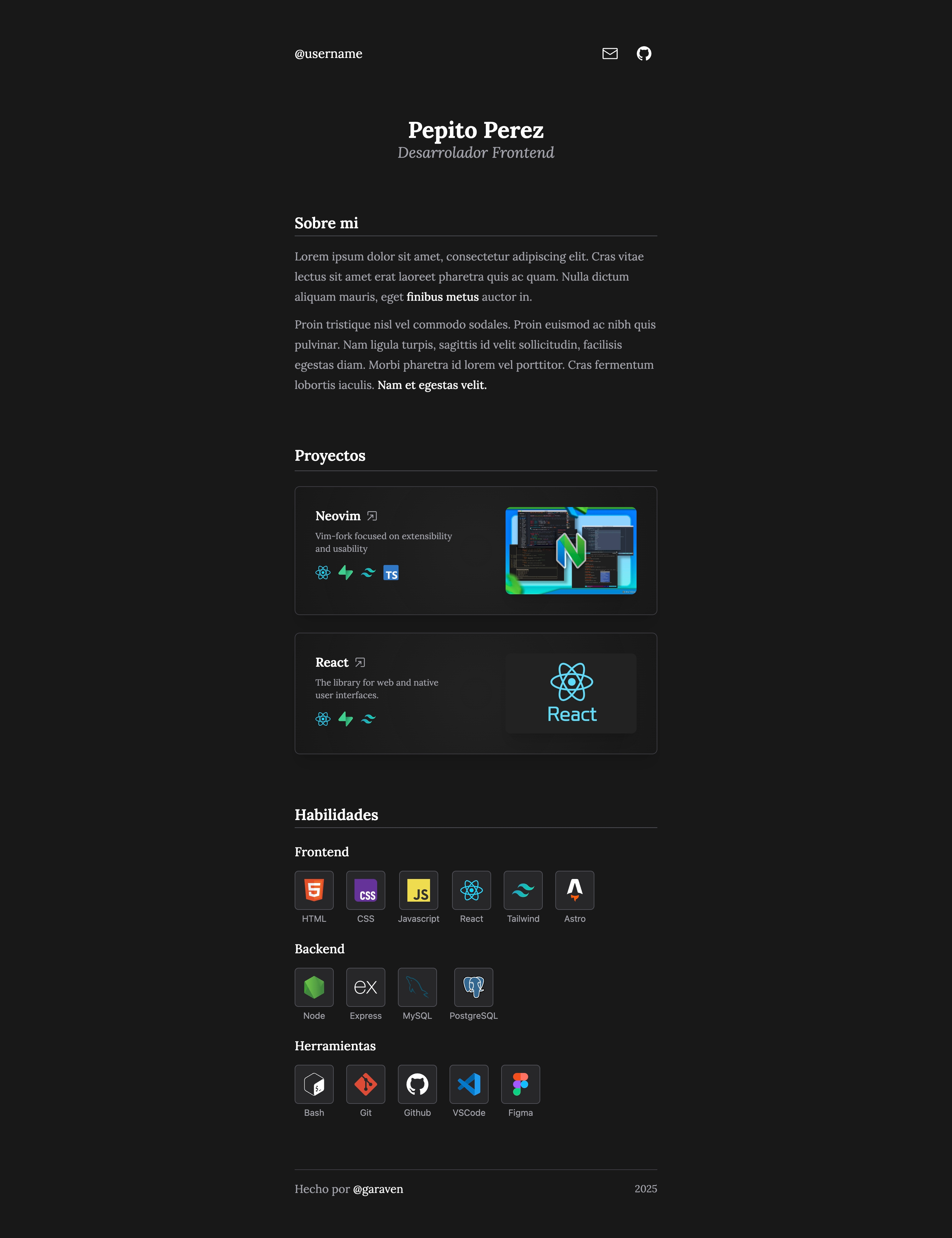 basic-portfolio-template screenshot | ATemplate.com
