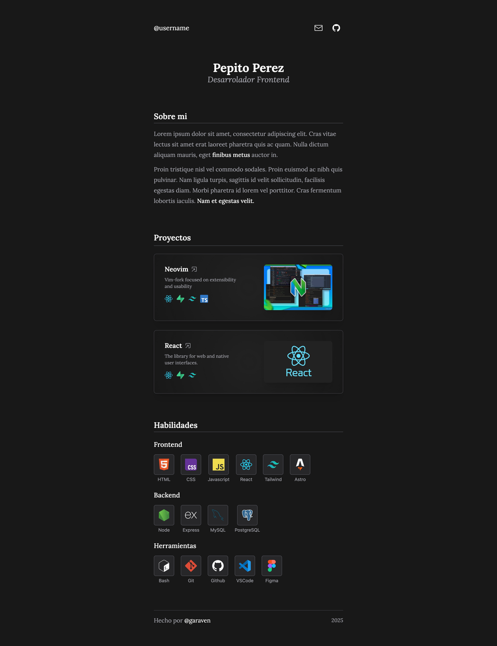 basic-portfolio-template screenshot | ATemplate.com