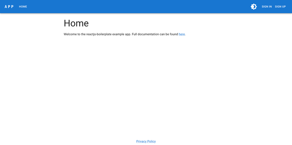 extensive-react-boilerplate screenshot | ATemplate.com