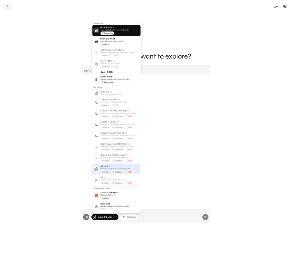 Scira screenshot | ATemplate.com