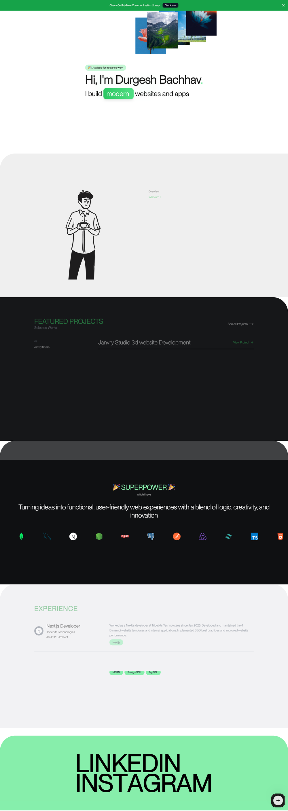 personal-portfolio screenshot | ATemplate.com