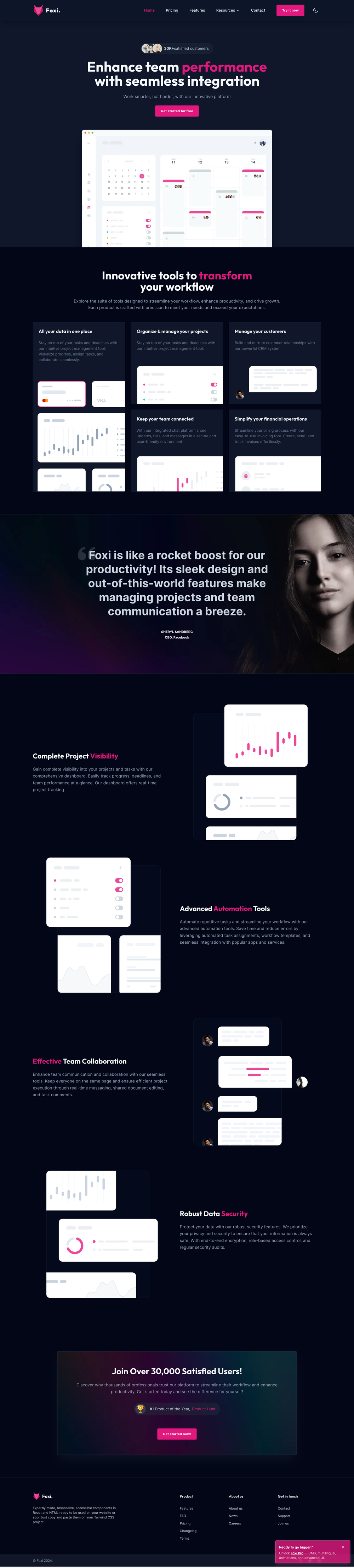 Foxi - Astro Theme screenshot | ATemplate.com