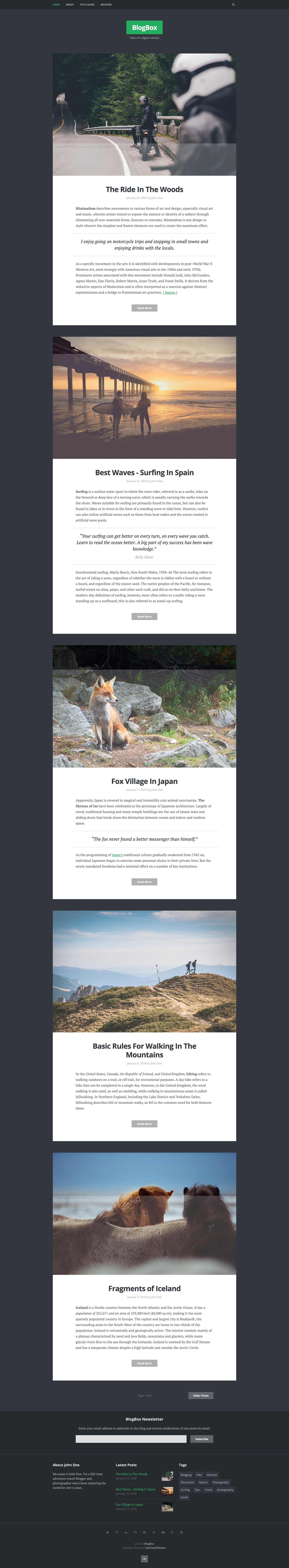 BlogBox-Jekyll-Theme screenshot | ATemplate.com