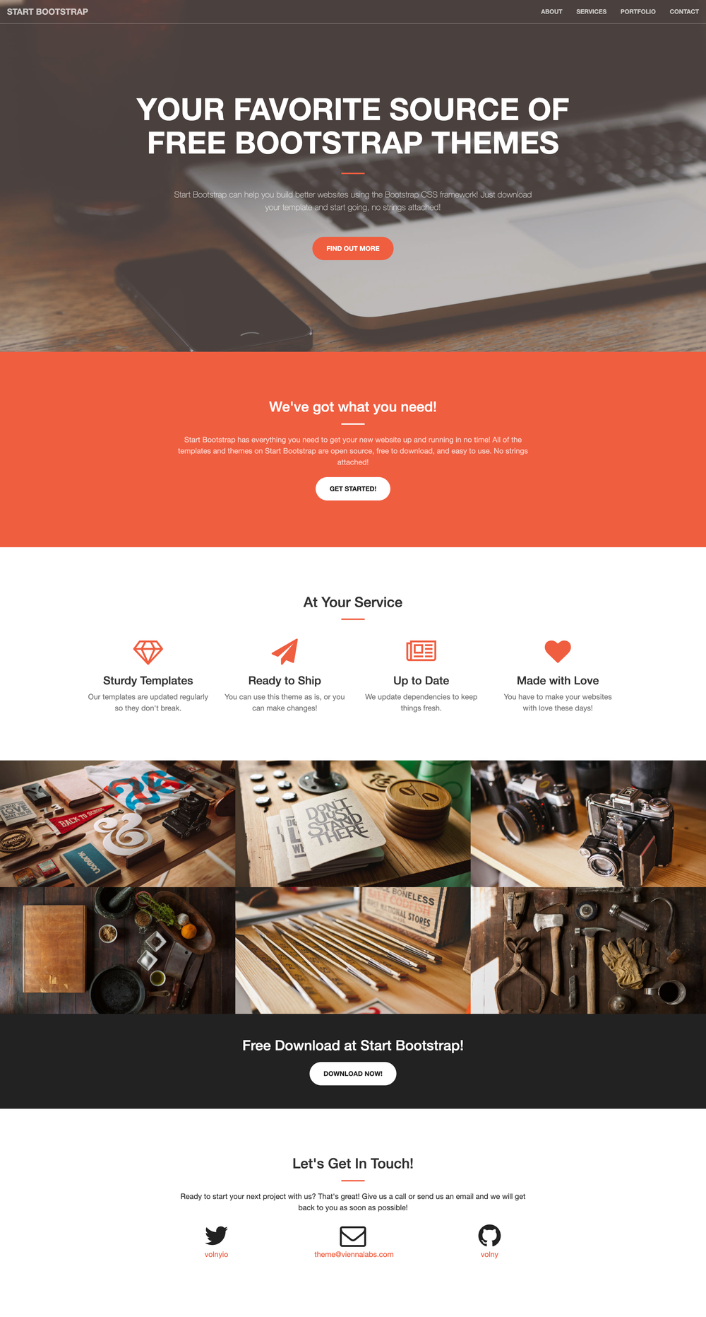 Creative Theme for Jekyll screenshot | ATemplate.com