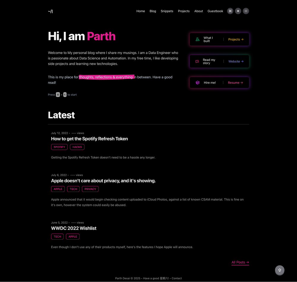 blog screenshot | ATemplate.com